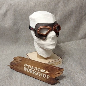 Aviator steampunk goggles