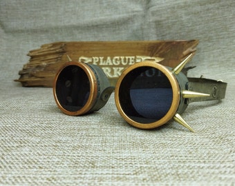 Steampunk Brille ""Spiked"""