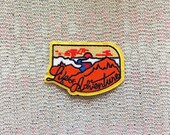 mountain view Patches iron on patches for Jackets embroidery patch Patch for backpack for cap