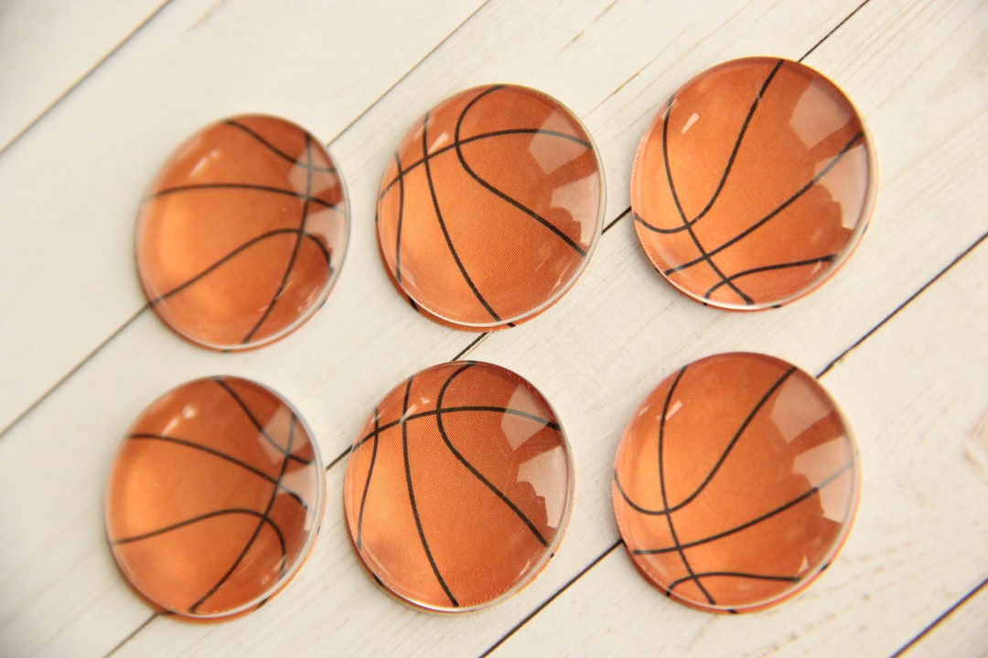 Basketball Set of 6 Glass Sports Gift Etsy