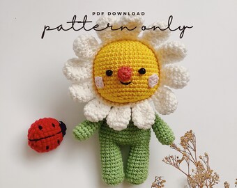 Patrón de crochet amigurumi de Daisy y Ladybug (patrón PDF)