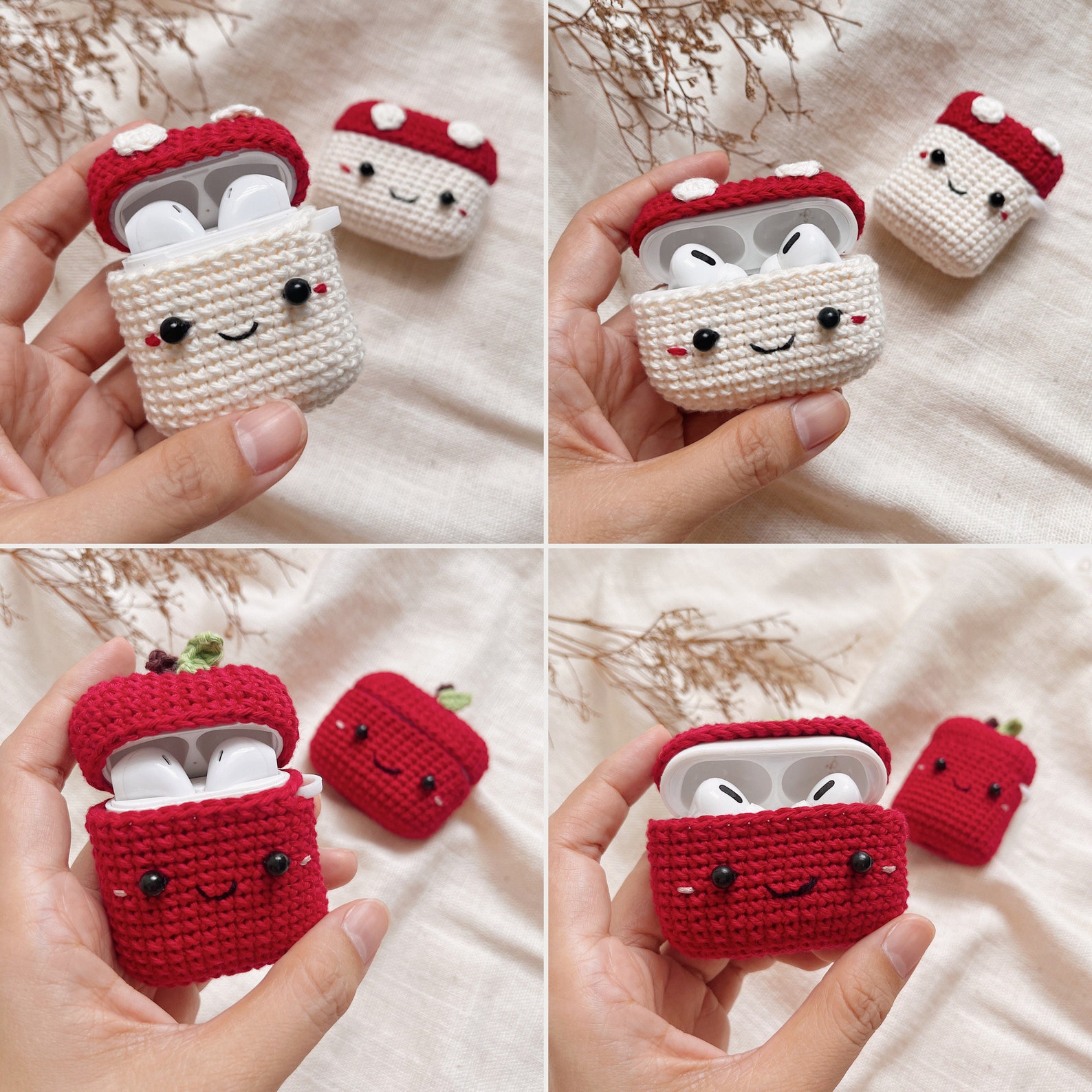 Pdf Pattern Airpods Crochet With Silicone Case Cute Plants Etsy Pdf Pattern Airpods Crochet With Silicone Case Cute Plants Etsy