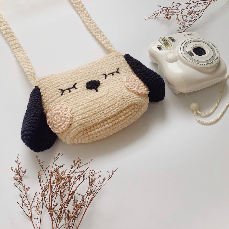 Pdf Pattern Crochet Fuji Instax Case Cat & Dog for mini 90, 70, 40, 11, 25, 9, 8, polaroid camera image 6