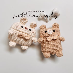 Pdf Pattern Airpods Crochet with Silicone Case | Bear & Rabbit | AirPods 1/2, AirPods Pro
