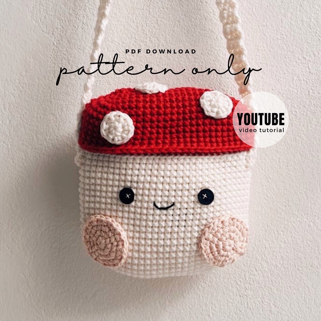 cute crochet bag charms ep.2  miffy, cat & strawberries (step-by-step  tutorial) 