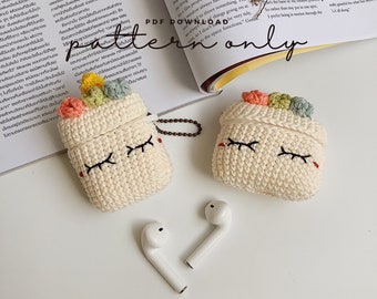 Pdf Pattern Airpods Crochet with Silicone Case Unicorn AirPods 1/2,  AirPods Pro