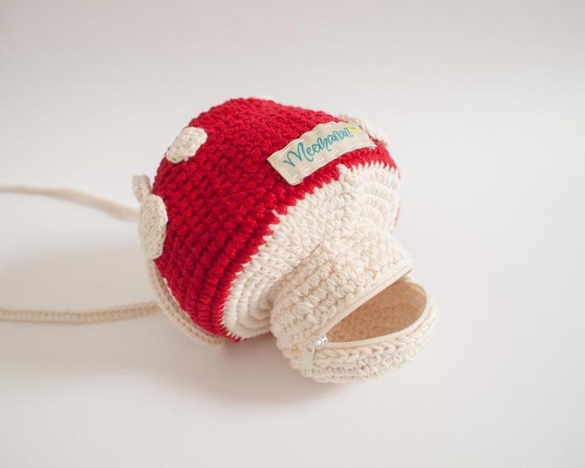 Pdf.Pattern Mushroom mini bag Bag pattern Crochet Etsy