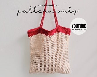 Modèle de sac et de pochette en filet au crochet, DIY facile (Modèle PDF)