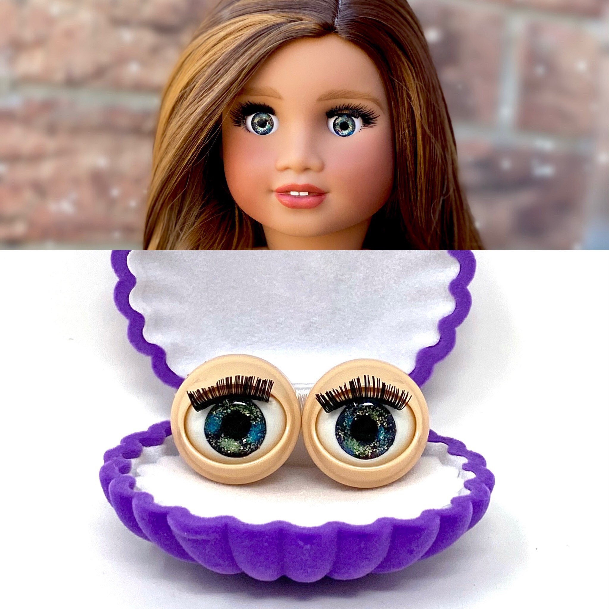 Dolls Toys & Games American Girl Custom Sparkle Eyes \u201cAqua Maiden