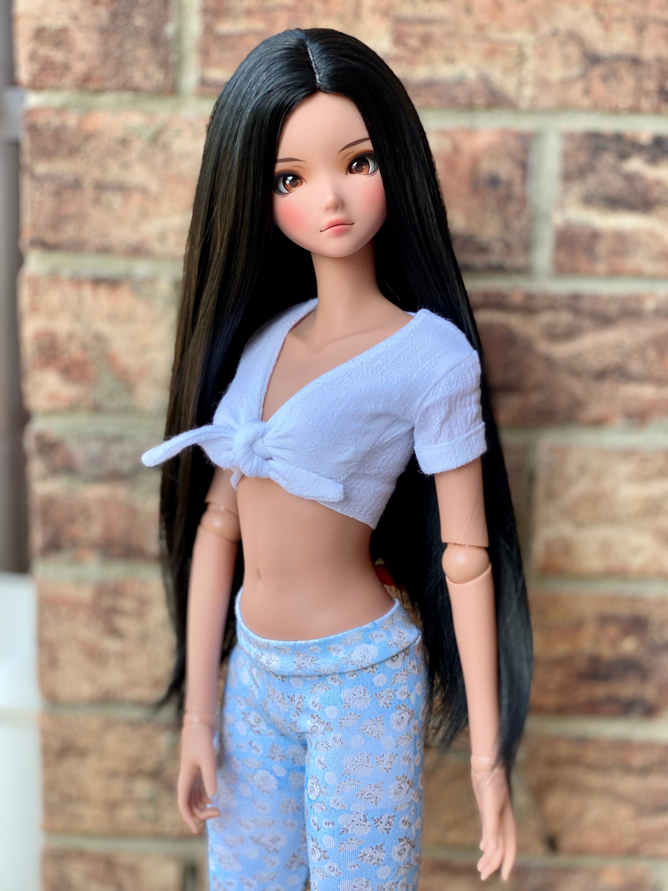 Lavish Smart Doll Size 21cm Wig Midnight Black | Etsy