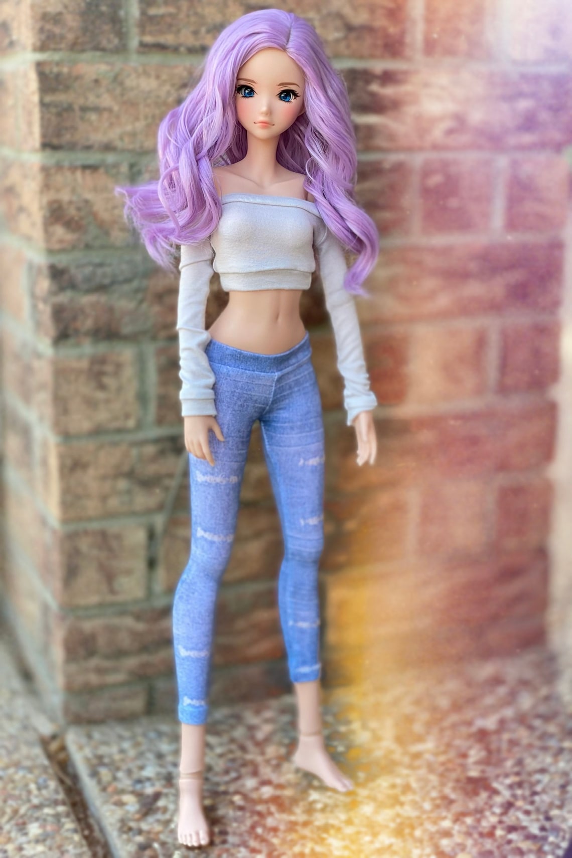 Smart Doll Size 21cm Wig Lavender Blossom Etsy