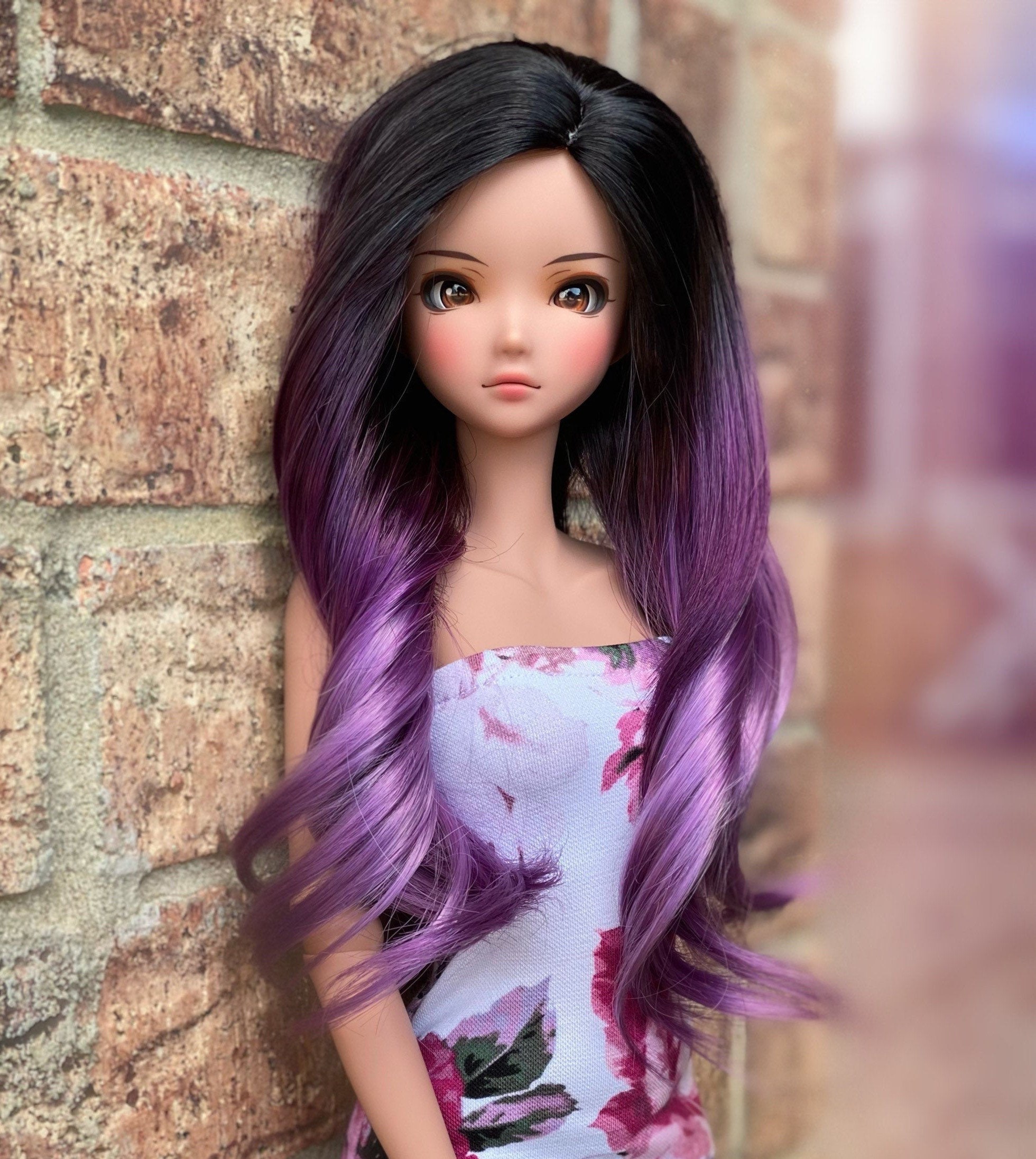Smart Doll Size 21cm Wig Purple Haze Etsy