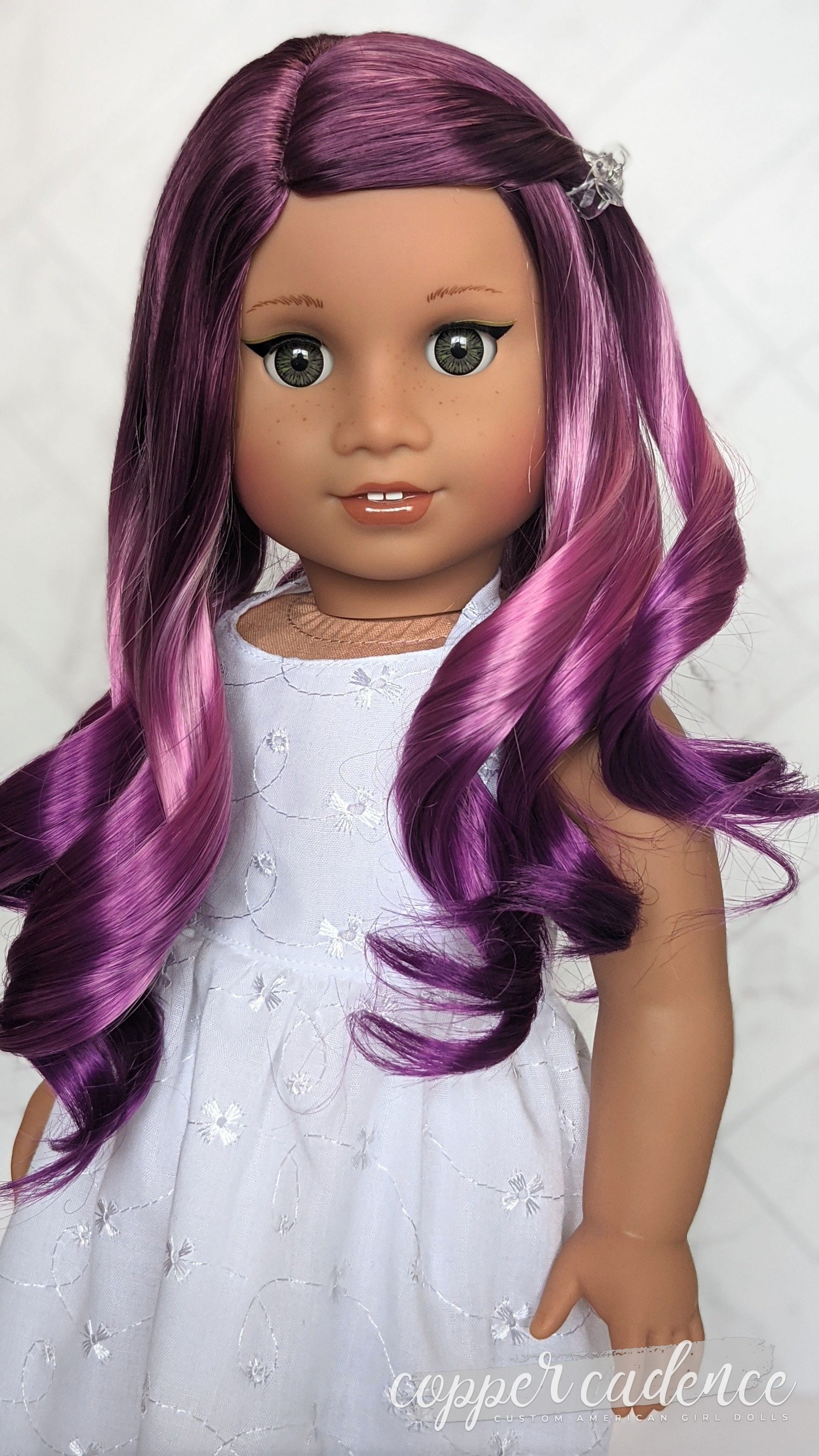 American Girl Doll Wig Luscious Lilac Etsy