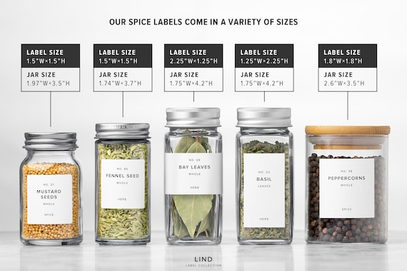 Spice Jar Labels and Spice Organization Ideas - Clean and Scentsible