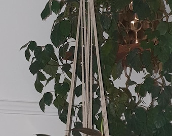 Hand Made Cotton Macrame Plant Hanger Flower Pot Holder Hanging  Rope 90cm Houseplant