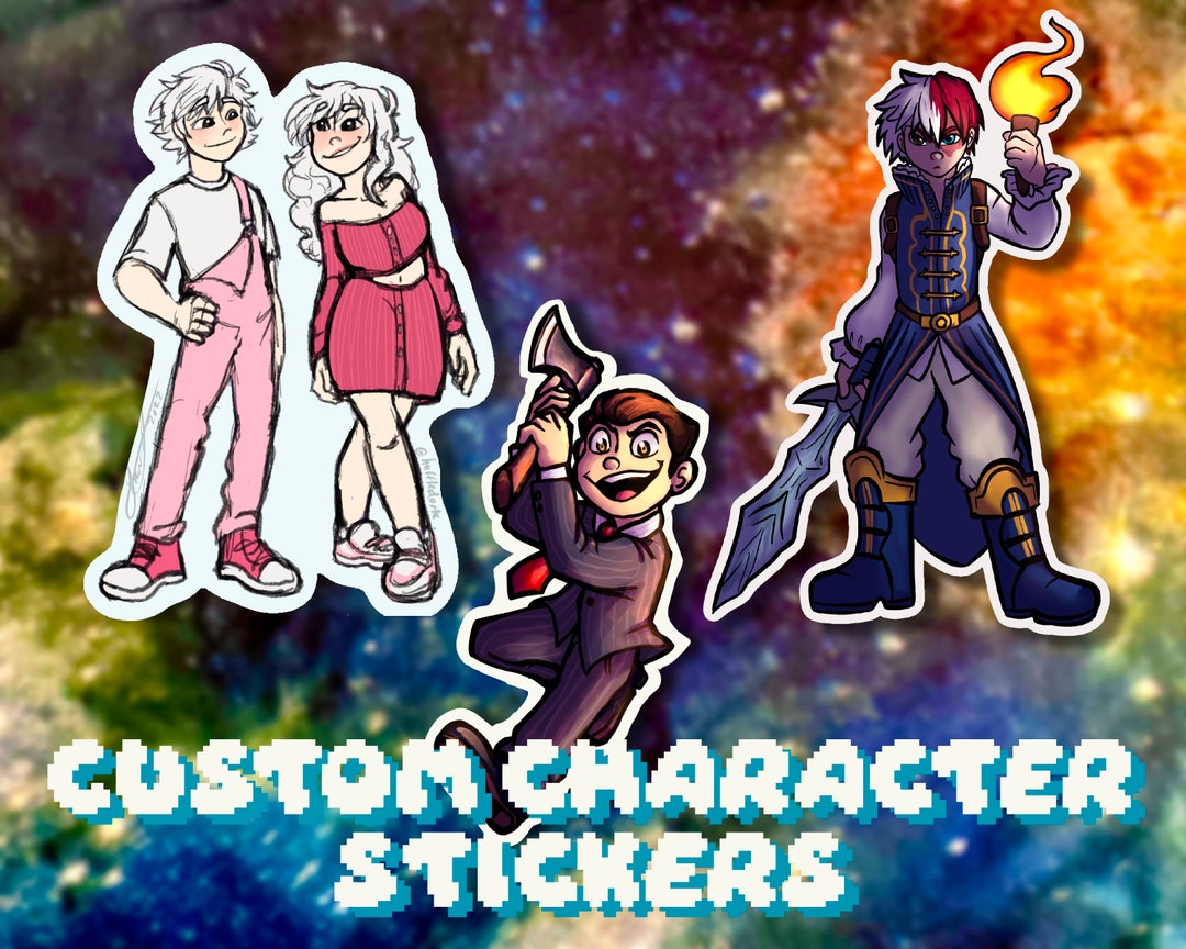 Custom Character Stickers - Etsy