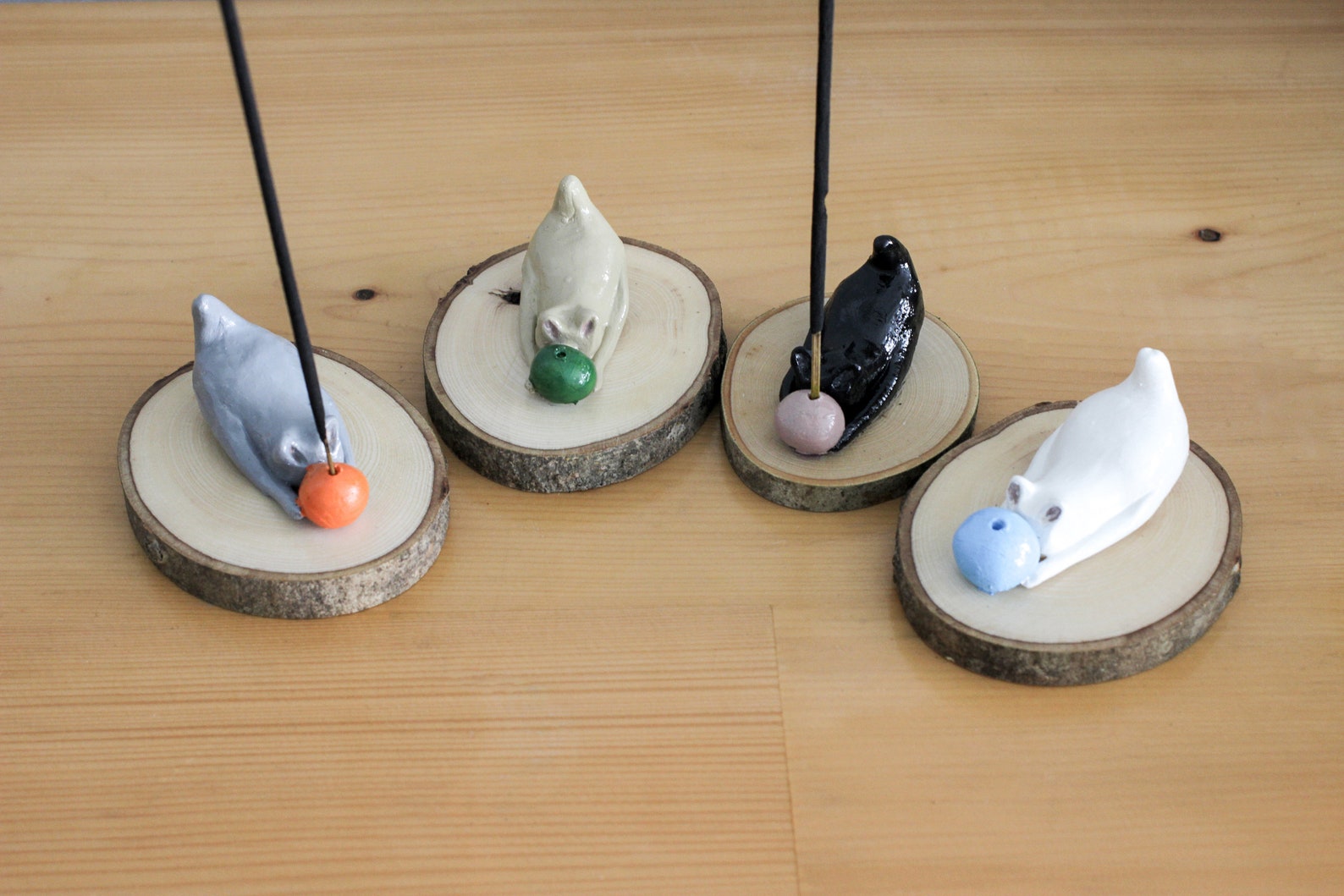 Cat Incense Holder Ceramic Incense Holder Animal Incense Etsy