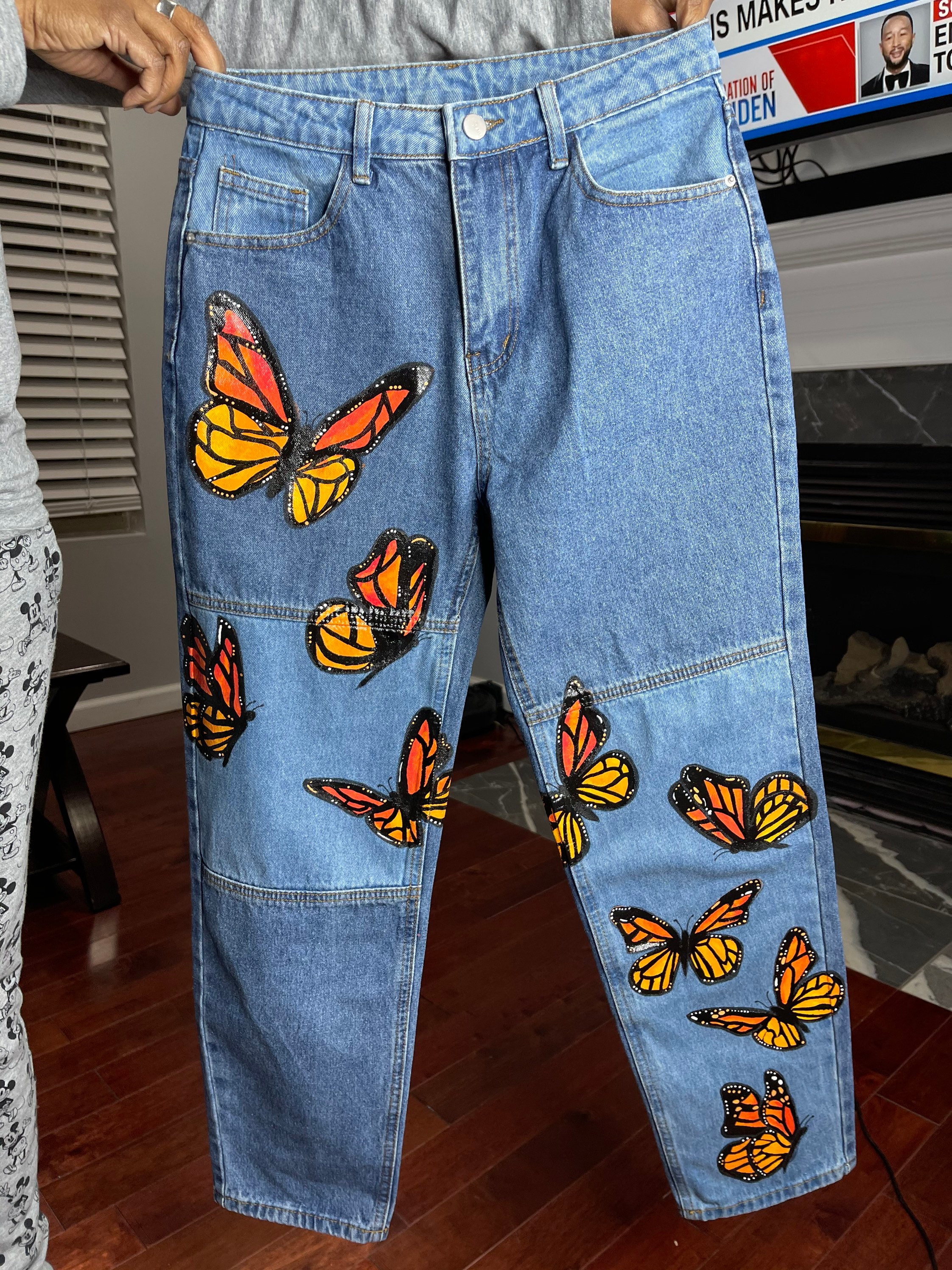 Yours dirty box BUTTERFLY DENIM Curve Blue Limited Butterfly 