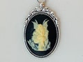 Fairy Cameo Necklace for Fairycore Aesthetic, Fairy Grunge