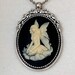 Fairy Cameo Necklace for Fairycore Aesthetic, Fairy Grunge