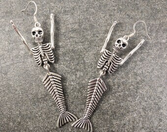 skeleton earrings h&m