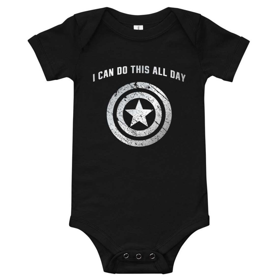 I Can Do This All Day Baby Onesie, Captain America Shield Baby Short Sleeve One Piece, Avengers