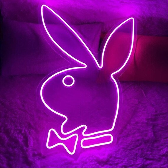 Playboy Neon Sign 40cm Room Decor Neon LED Lights Wall - Etsy