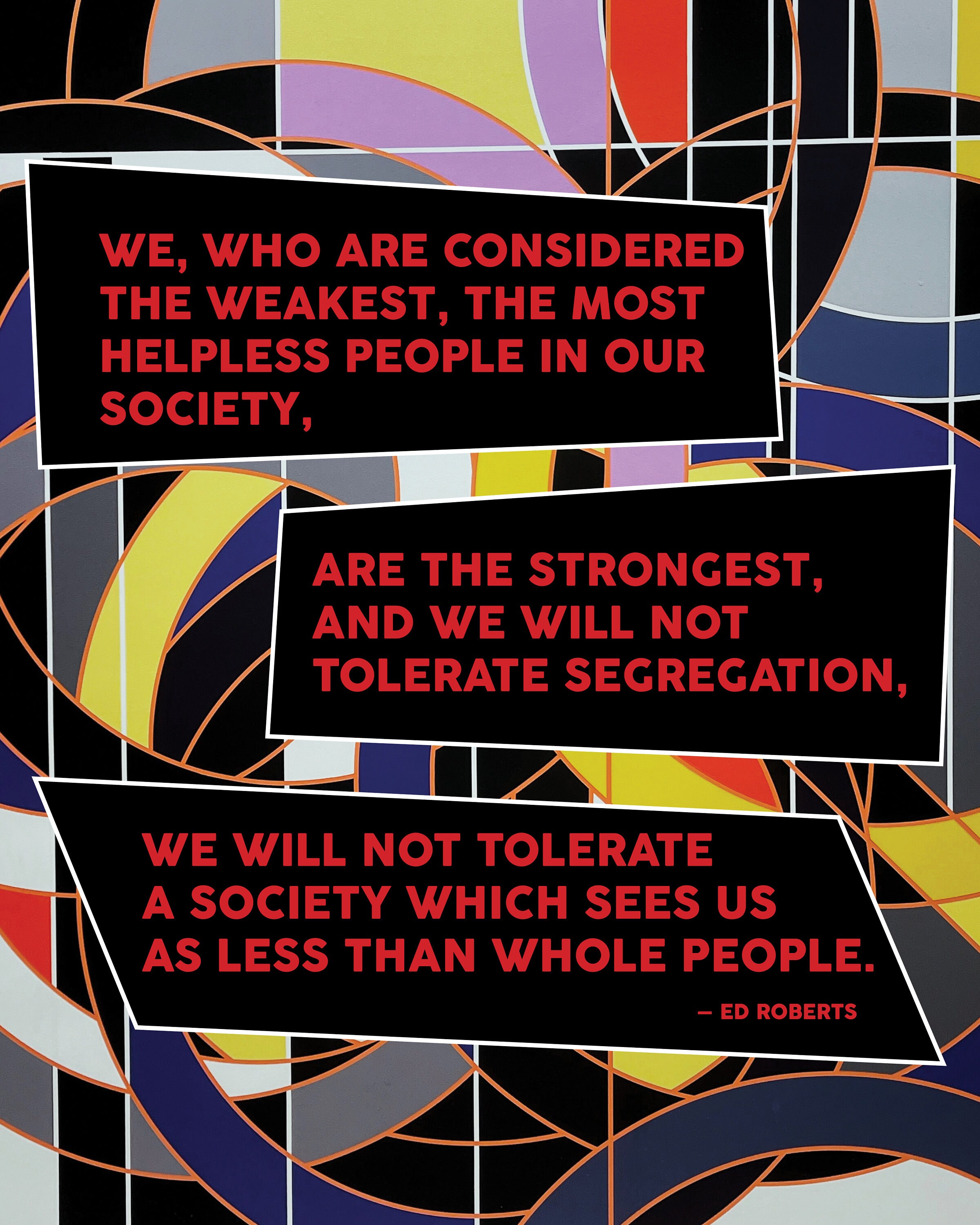disability pride poster, ed roberts quote, disability quote, digital print, ableism, inclusion, disability advocacy, independent living