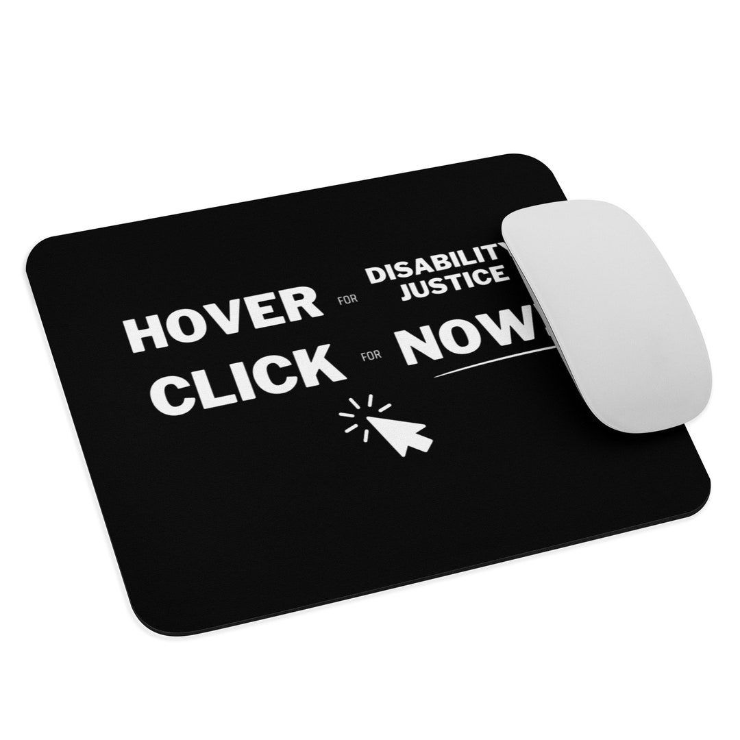Disability Justice Computer Mouse Pad Disabled Black and Etsy UK
