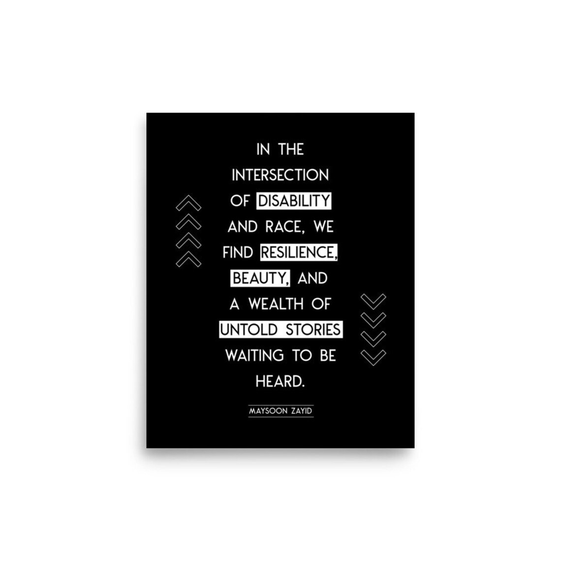 Intersectionality Poster, Race and Disability Poster, Disability Quote ...