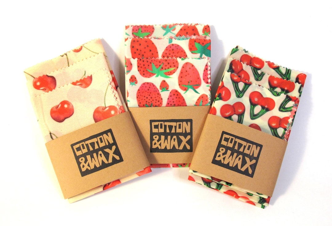 Beeswax /soy Waxvegan Food Wraps. Eco Friendly, Biodegradable, Reusable
