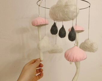 Felted nursery mobile