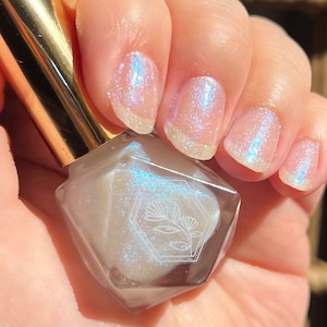 Mystic Nebula - Vibrant Blue Glitter Topper - 10-Free - Indie Handmade Nail Polish