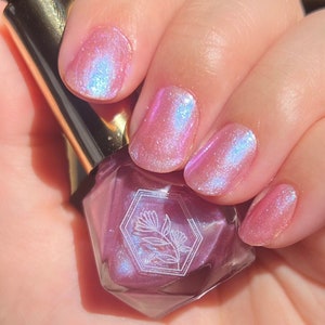 Love Potion - Amethyst Purple Shimmer Shift - 10-Free - Indie Handmade Nail Polish