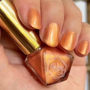 Orange Creamsicle - Frosted Juicy Orange - 10-Free - Indie Handmade Nail Polish