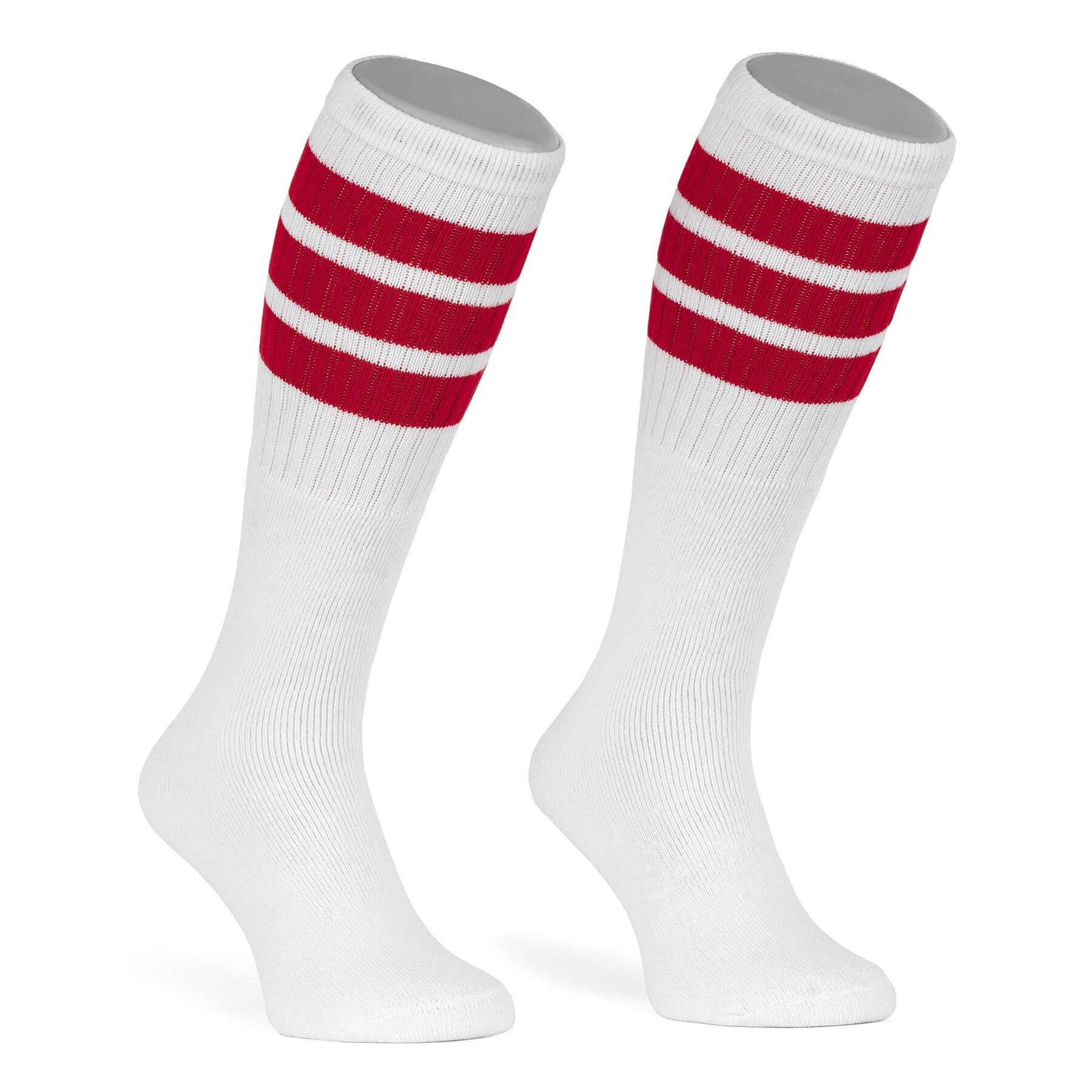 knee high white tube socks