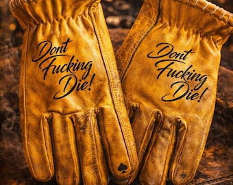 Svarog England Leather Biker Gloves: Harley Chopper Cruiser