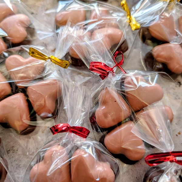 Mini corazones de doble chocolate - Veganos, sin azúcar refinado