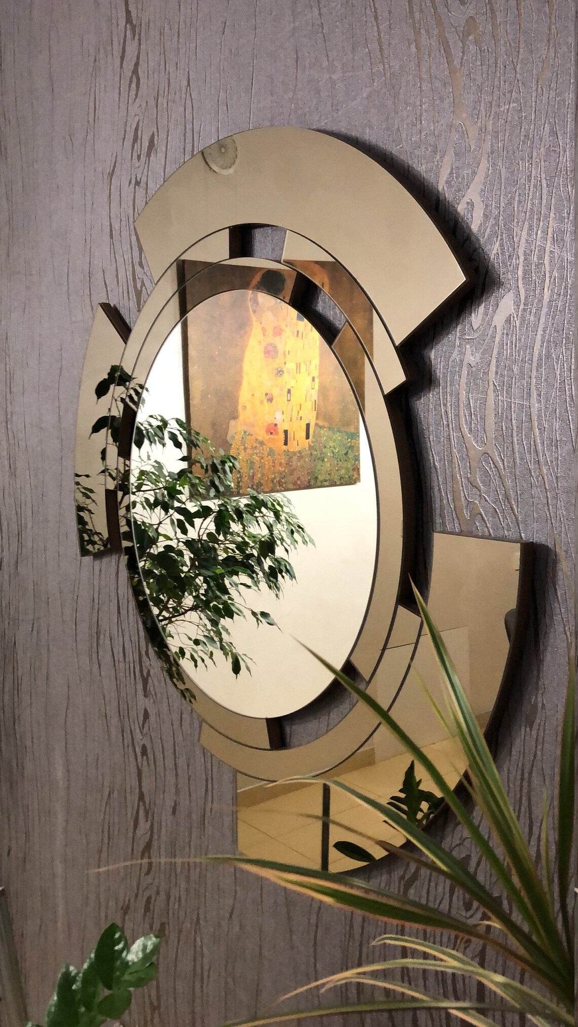 Wall Mirror Largehome Decorasymmetrical Mirroraesthetic - Etsy