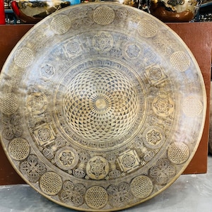 50-100 cm Extra large Handmade Tibetan Gong- Professional Sound Healing gong-Master Quality Himalayan gong -chakra Balancing  hand made gong
