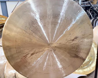 Cloche pour gong unie faite main (de 35 cm à 100 cm) - Fabriquée au Népal