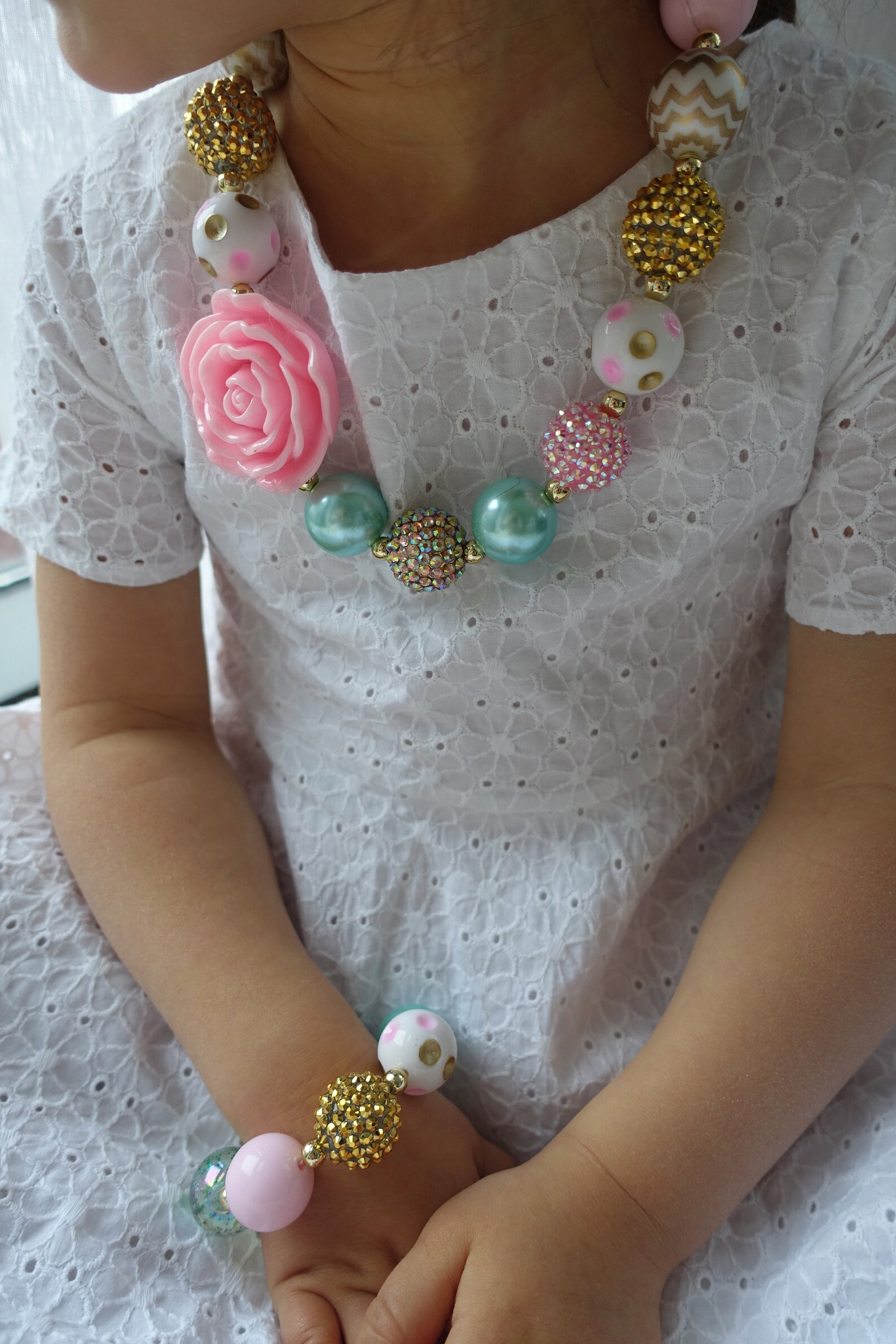 Toddler Necklace Baby Necklace Girl Necklace Chunky Etsy