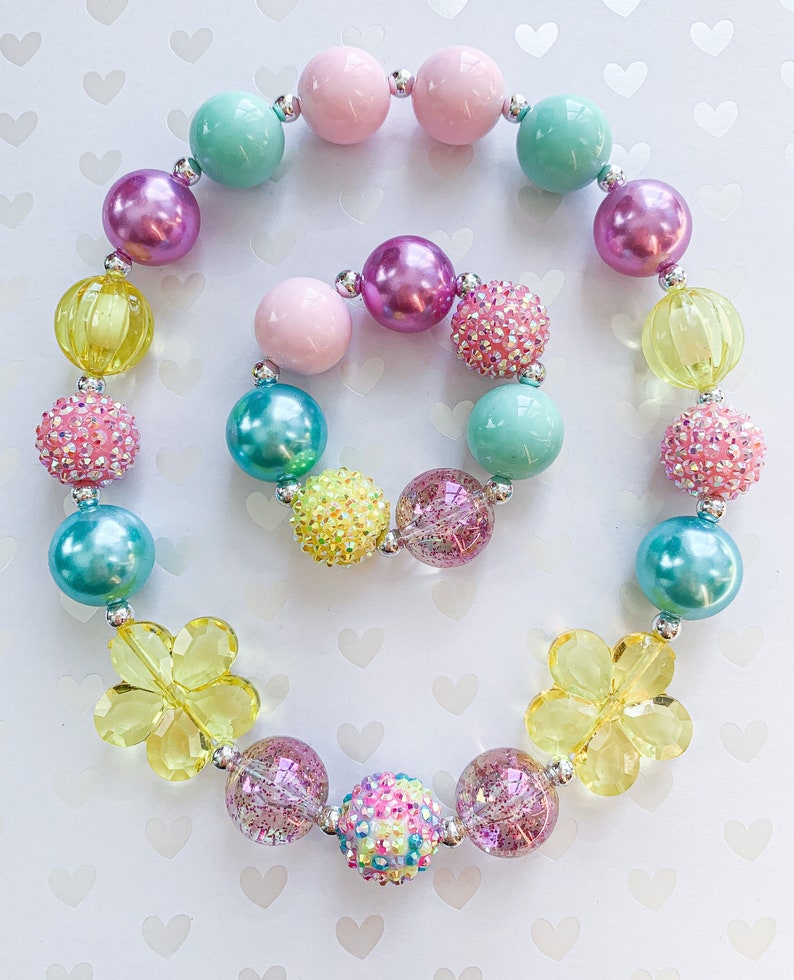 EASTER Toddler Necklace Baby Necklace Baby Bracelet Chunky Necklace Girl Necklace Baby Jewelry Kids Necklace Toddler Bracelet