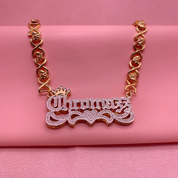 Nameplate Necklace Gold Name Necklace 