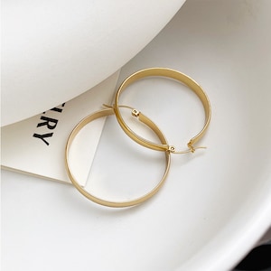 Gold Creolen,große Creolen,Silber Ohrringe,Dünne Gold Creolen,zierliche Creolen,Ohrringe baumeln,Weihnachtsgeschenk,Geburtstagsgeschenk