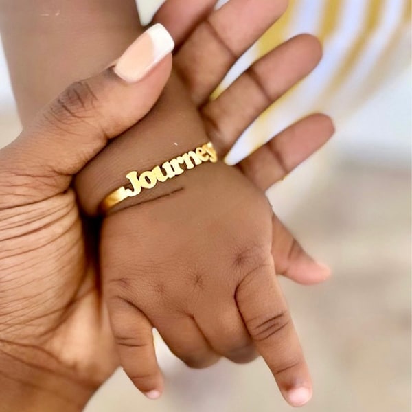 Joyería para bebés recién nacidos, brazalete con nombre, brazalete personalizado con nombre para niños, pulsera personalizada, regalos de cumpleaños