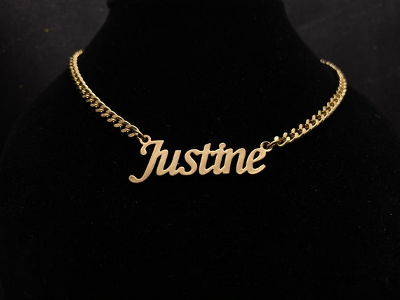 Custom Name Necklace Cuban Name 
