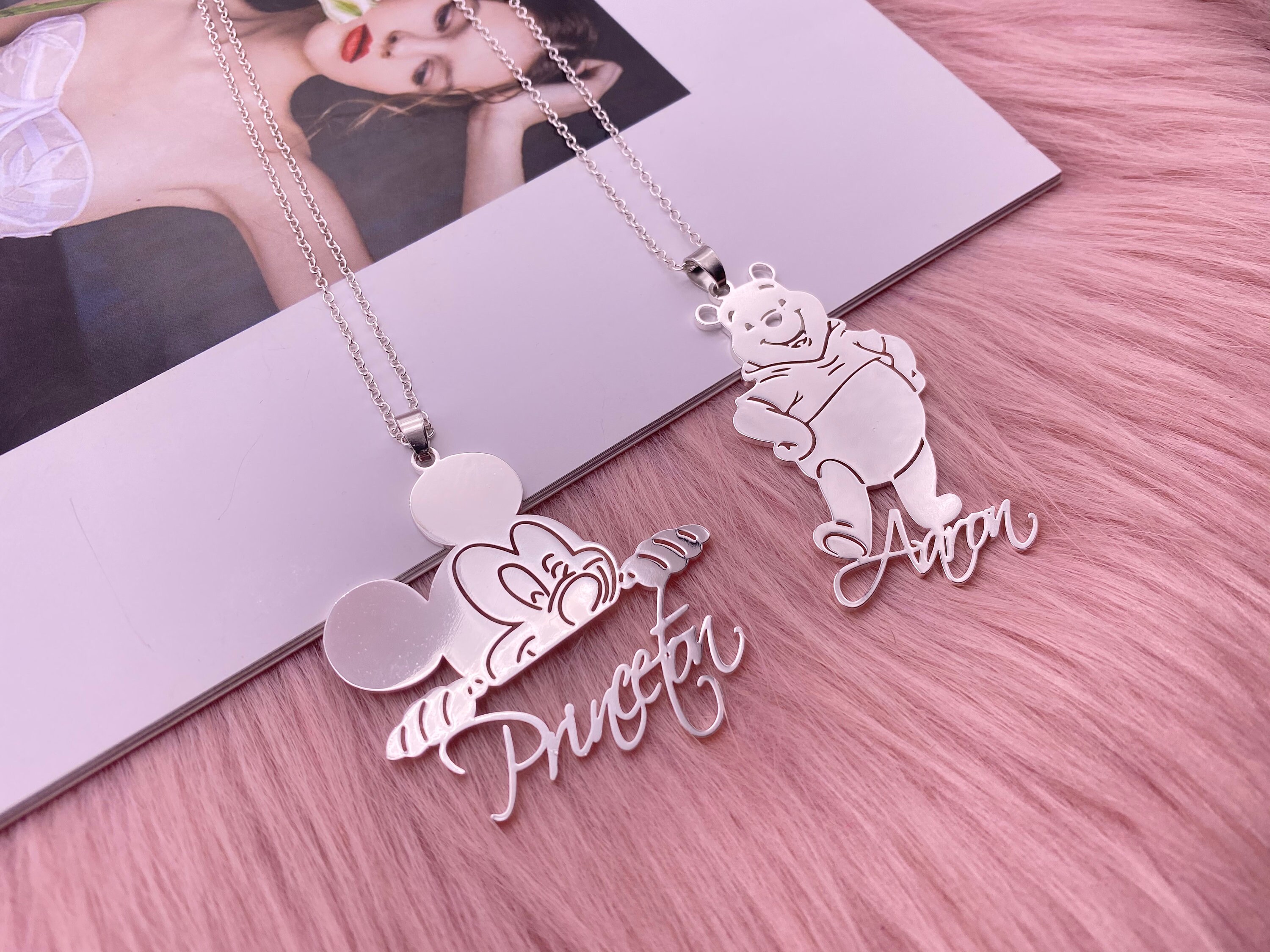 Kids cartoon character necklaces Clearance