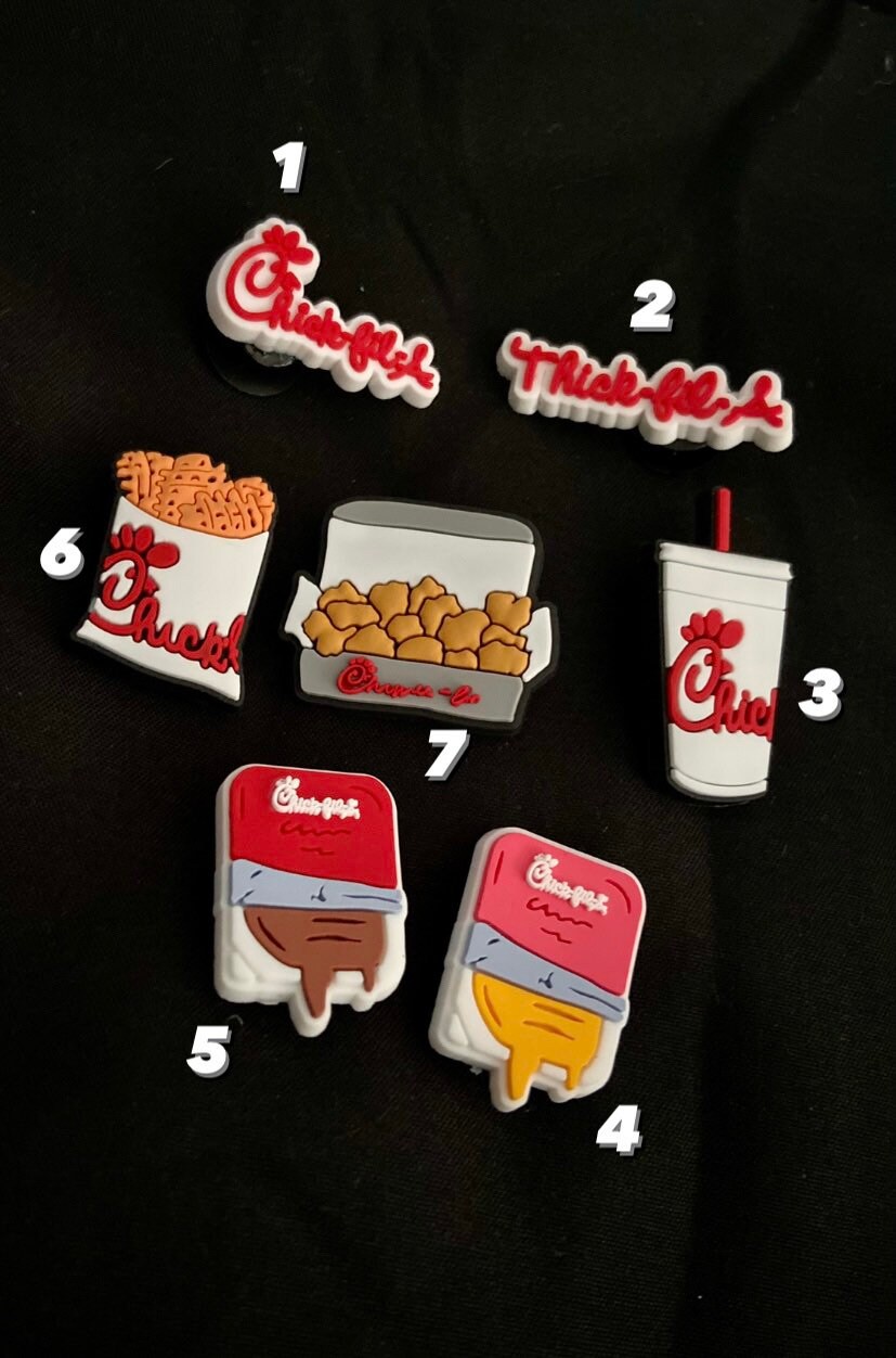 Fast food shoe charms
