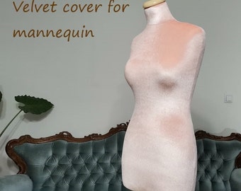 Velvet Cover for Mannequin |Multiple colors | Tailoring mannequin accessory | Tailoring dummy cover